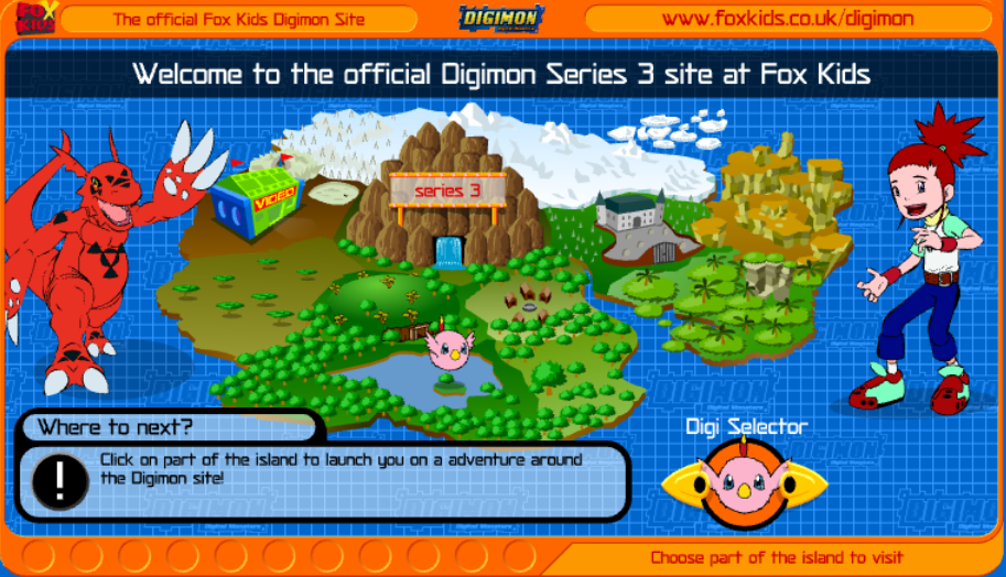 Digimon Series 3 Microsite